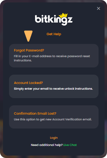 Reset password